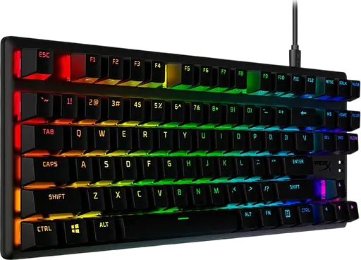 Клавіатура HyperX Alloy Origins Core Aqua RGB Black (639N9AA) - фото 2