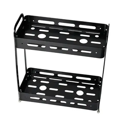 Полиця Homax дворівнева прямокутна алюмінієва 35.9х33.3х15.5 см чорна (EBA-3540 BL) - фото 3