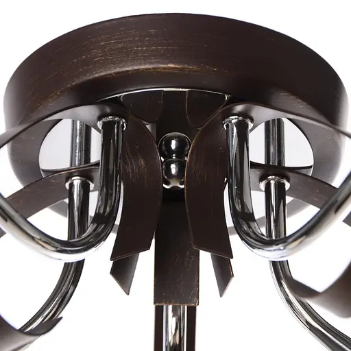 Люстра стельова Brille класична E14 40W CH (LK-275C/5) - фото 2