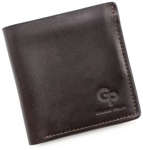 Мужской кожаный кошелек Grande Pelle 11.5х11.5х3 см acs0024456 - фото 1