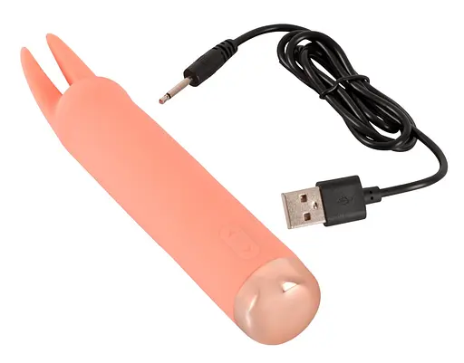 Вібратор You2Toys для клітора Peachy Mini Tickle Bunny 15.4 см помаранчевий - фото 5