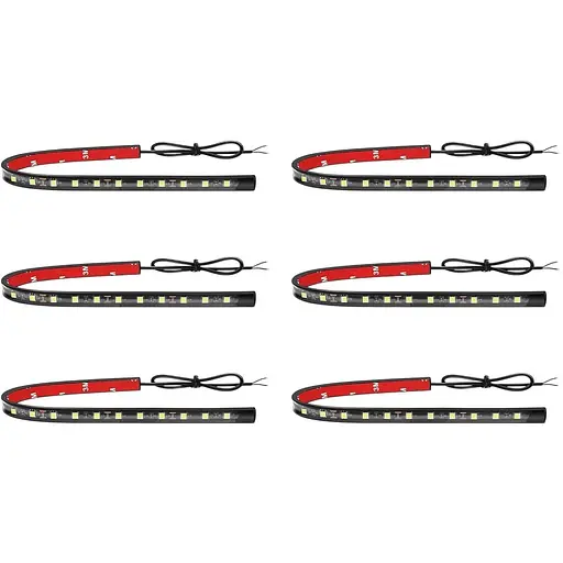 Світлодіодна стрічка Alopee 6 шт. водонепроникна 32 см біле світлодіодне підсвічування