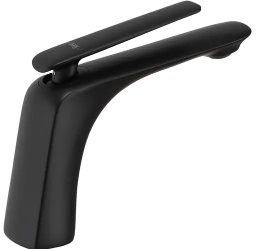 Смеситель для умывальника Rea Jager низкий black REA-B5121 Черный матовый - фото 4