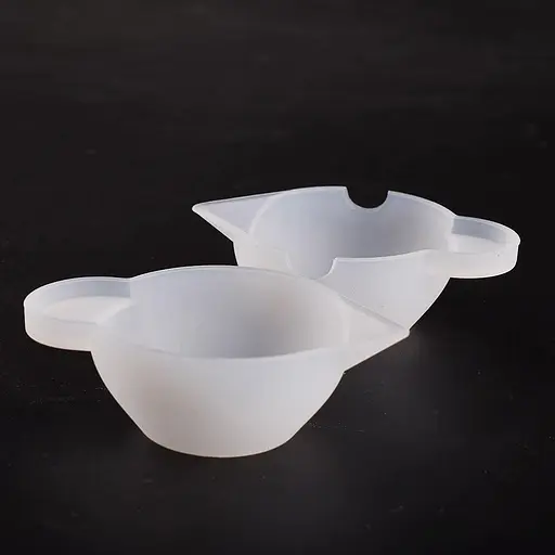 Силіконовий мірний міні-стакан 10 мл з носиком вимірювальна склянка, Kitchen Master Прозорий 87387 - фото 9