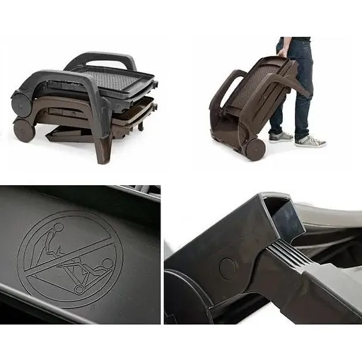 Шезлонг пластиковий Bica Miami, графіт - фото 7