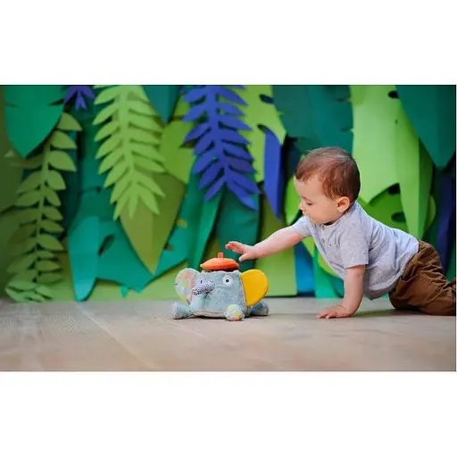 Игрушка мягкая развивающая Ebulobo Слон 20 см (E80004) - фото 12