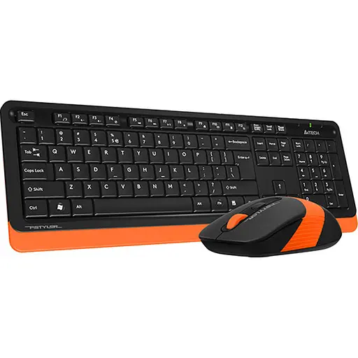 Бездротовий комплект (клавіатура + миша) A4Tech F1110 Fstyler Wireless Orange (FG1010 (Orange)) - фото 2