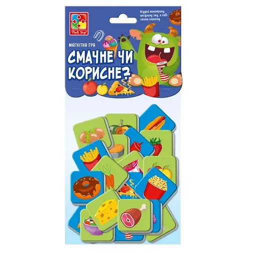 Детская развивающая игра "Вкусное или полезное?" Vladi Toys VT5900-06 - фото 1