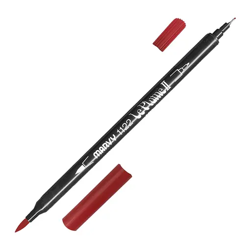 Маркер для бумаги Красный 0.75 мм 1-6 мм 1122-S Le Plume II Marvy - фото 1