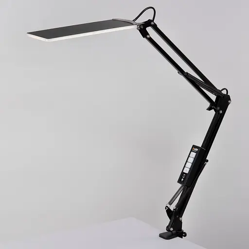 Настільна світлодіодна LED лампа із сенсорним керуванням X-LED 10Вт Чорна з функцією роботи від Power Bank - фото 1