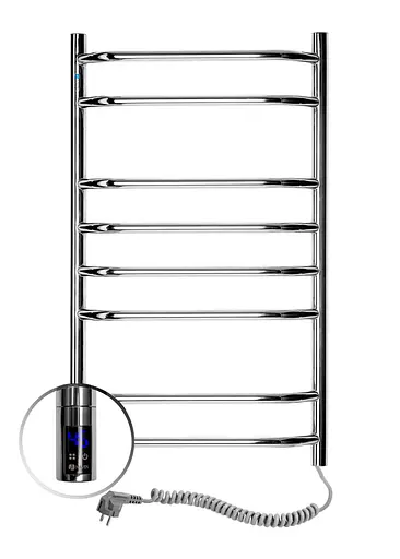 Електрична рушникосушарка Navin Блюз 480x800 Sensor права з таймером 10-006033-4880, Хром, Праве, Електронний - фото 1