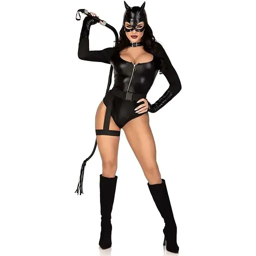 Еротичний костюм кішечки Leg Avenue Fierce Feline L - фото 7
