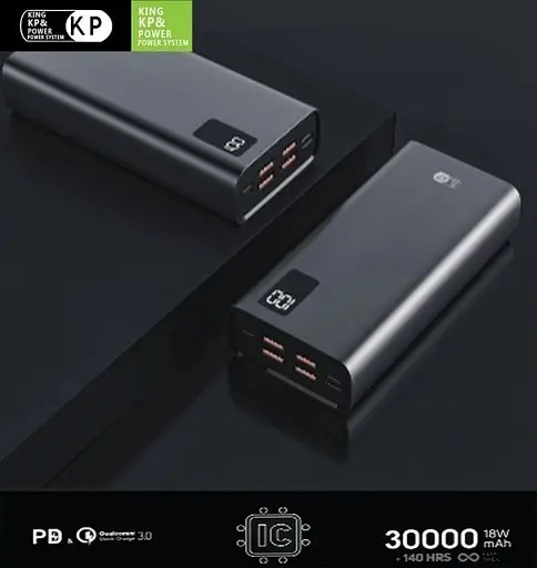 Зарядное устройство для телефона Power bank Power bank KP PD-32 30000 mAh с дисплеем Черный - фото 5
