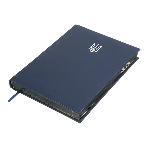 Ежедневник датированный Buromax Powerful 2026 A5 бумвинил/поролон синий (BM.21124-02) - фото 3