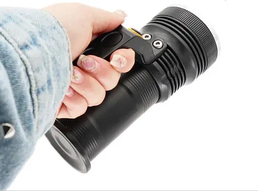 Фонарик аккумуляторный ручной BL-801 (Черный) - фото 3
