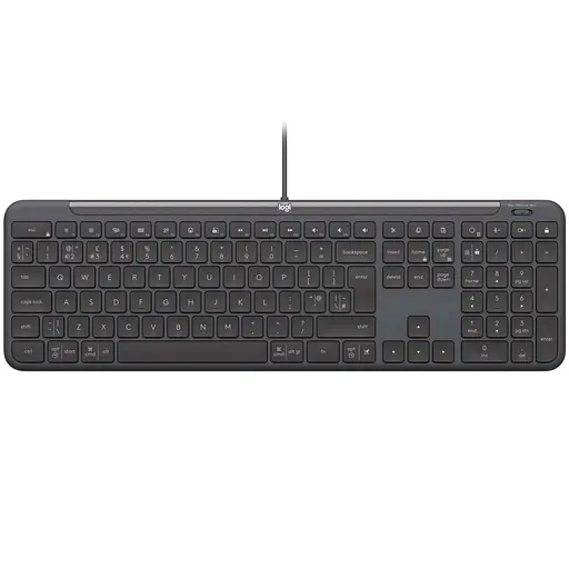 Клавіатура Logitech Signature Slim K620 for Business USB-C UA Graphite (920-013333) - фото 1