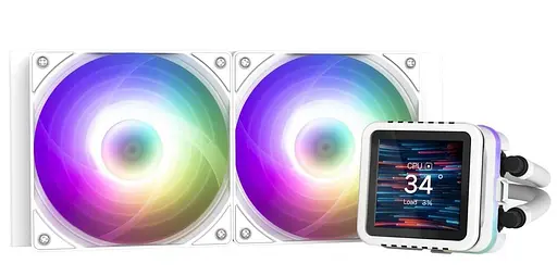 СВО Zalman Alpha 2DS A24 ARGB White (ALPHA2DSA24WHITE) - фото 1