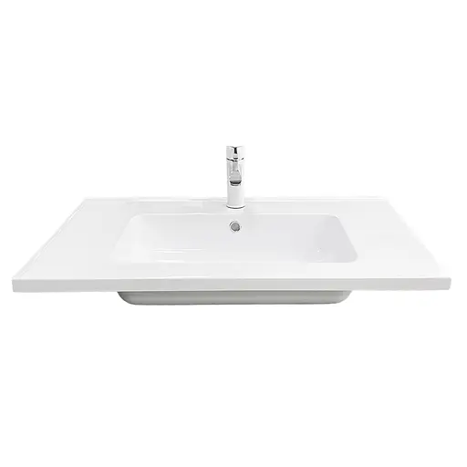 Раковина Adamant умывальник FLATE искусственный камень прямоугольная - фото 3