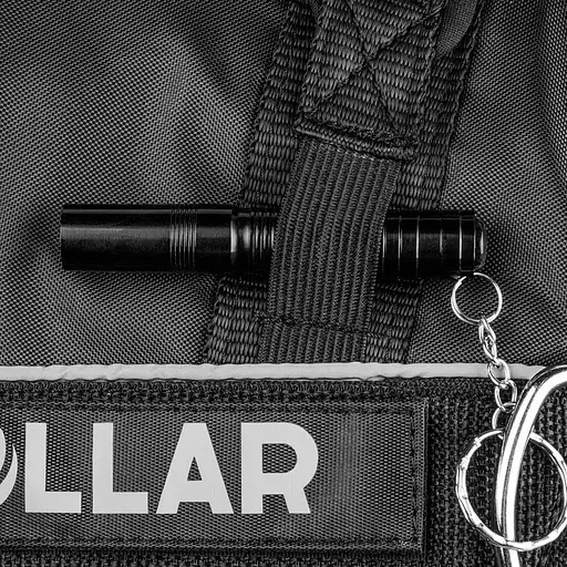 Шлея Dog Extreme "Police" №4 з ліхтариком (В:70-100см), червоний - фото 3