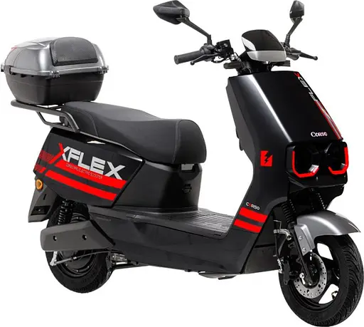 Електроскутер Двомісний Corso FLEX (1800W 72V/35Ah LiFePO₄) Чорний