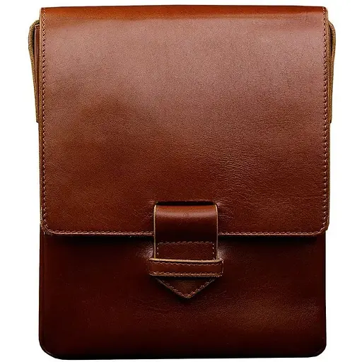 Чоловіча шкіряна сумка-месенджер Esquire світло-коричнева - фото 1