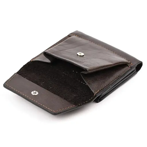 Кожаный мужской кошелек Grande Pelle 11х11.5х2.5 см nsa0001215 - фото 2