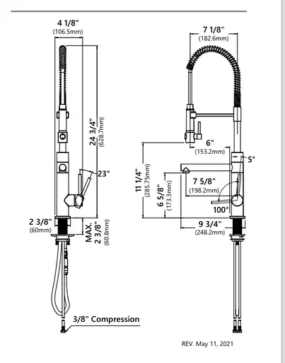 Змішувач для кухні Kraus Artec Pro KPF-1603MBSB Чорний - фото 4