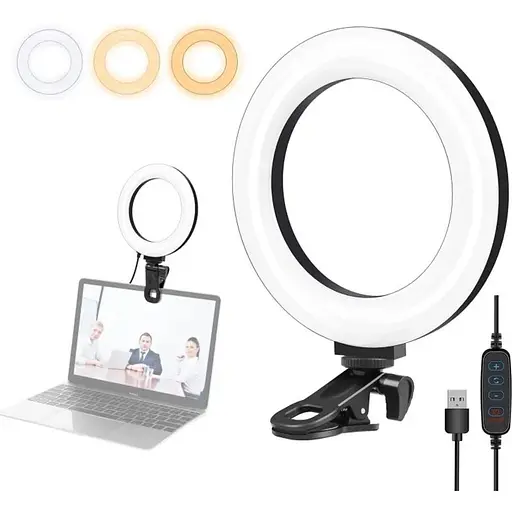 Кільцева USB LED лампа Puluz PU568B 6.2`