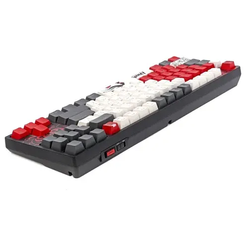 Клавіатура бездротова Bloody WS87, Naraka, Bluetooth / USB 2.4GHz / USB, механічна (перемикачі BLMS Red Plus), RGB-підсвічування, акумулятор - фото 5