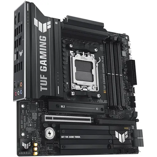 Материнська плата Asus AM5 TUF Gaming B850M-PLUS, B850, 4xDDR5, Int.Video (CPU), 4xSATA3, 3xM.2, 1xPCI-E 5.0 x16, 1xPCI-E 4.0 x1, ALC1220P, Realtek 2.5Gb, 10xUSB 3.2 / 6xUSB 2.0, HDMI/DP, MicroATX - фото 5