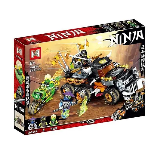 Конструктор NINJAGO, MG859, 615+ деталей, 50x36x7 см