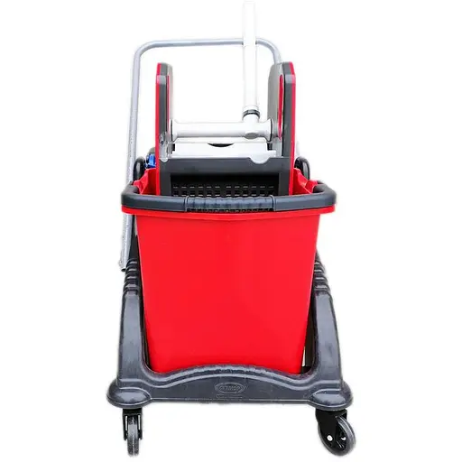 Візок для прибирання Planet 2 відра по 25 л з віджимом (00-00010249) - фото 3