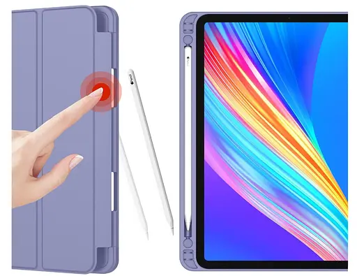 Чохол-книжка CDK для Apple iPad Air 10.9" 4gen 2020 екокожа/силікон Smart Case cлот стилус (011190) lavender - фото 2