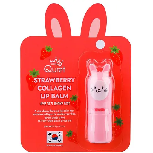 Бальзам для губ Quret Collagen полуниця 3.5 г - фото 3