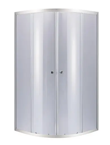 Набор Lidz Душевая кабина Latwa SC90x90.SAT.HIGH.GR полукруглая, стекло тонированное 4 мм + Душевой поддон Kapielka ST90x90x41, с панелью - фото 2