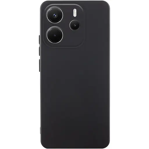 Чехол Lakshmi Silicone Cover Full Camera (AAA) для Xiaomi Redmi Note 14 4G (Int. version) Черный / Black