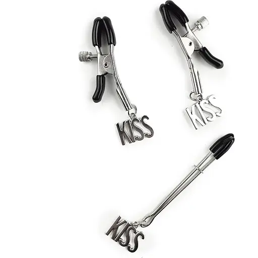 Затискач для сосків та клітора Art of Sex - Nipple and clit clamps Kiss