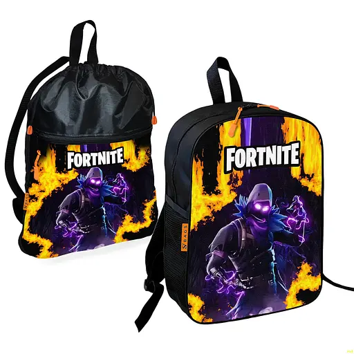 Школьный рюкзак детский Fortnite + Сумка для обуви спортивной формы рюкзак-мешок мальчику (01859)