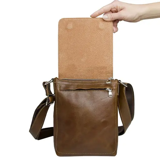 Сумка-месенджер Grande Pelle міні формату sum0028297 - фото 2