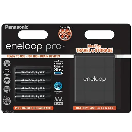 Акумулятор Panasonic Eneloop Pro AAA 930 mAh 4BP+Case