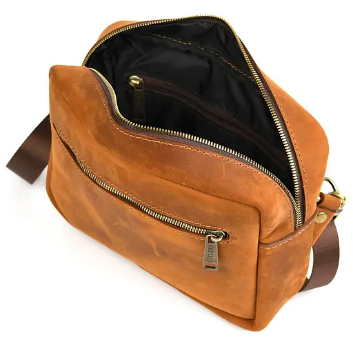 Шкіряна сумка через плече Tarwa 24х17х6 см sum0028315 - фото 2