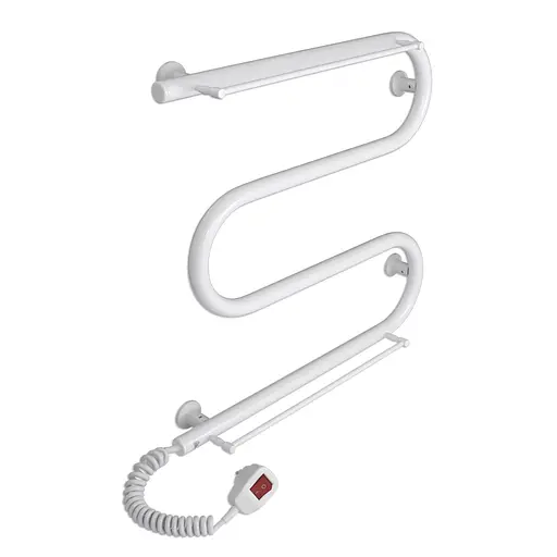 Полотенцесушитель Laris Змеевик 25 ЧК3 500x500 с 2-мя полочками 75201037 - фото 1