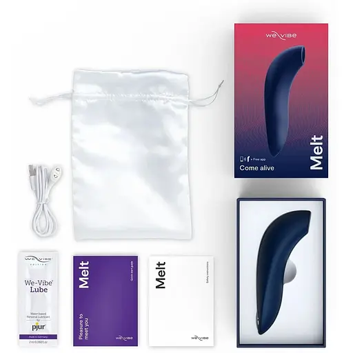 Вакуумний смарт-стимулятор We-Vibe Melt Midnight Blue - фото 6