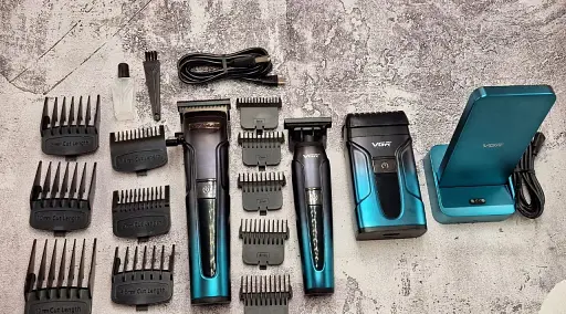 Набір для стрижки 3 в 1 VGR V-694 (Машинка + Тример + Шейвер). - фото 4