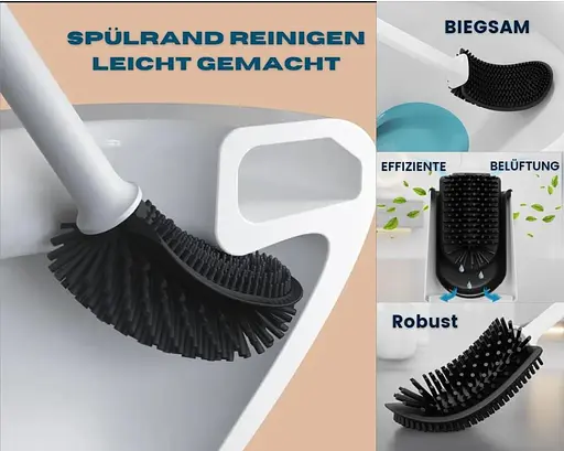 Туалетная щетка R&B German Label из силиконовая - фото 3