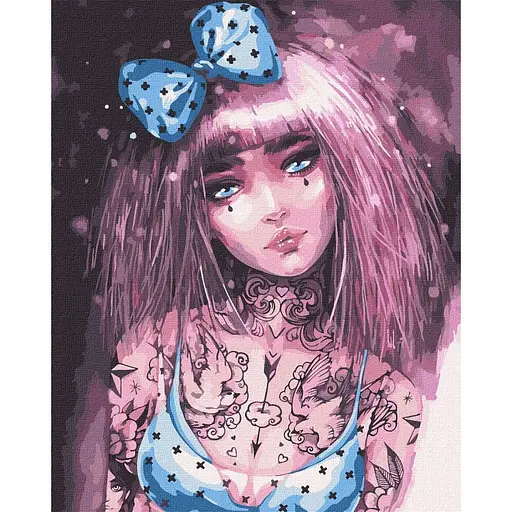 Картина по номерам "Бездонні очі" ©lesya_nedzelska_art Ideyka KHO4998 40 x 50