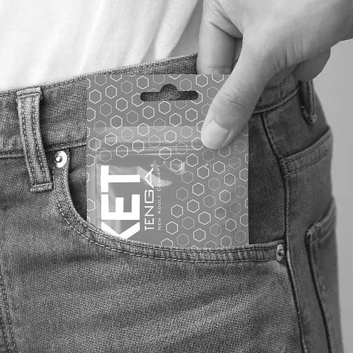 Мастурбатор Tenga Pocket Block Edge белый - фото 5