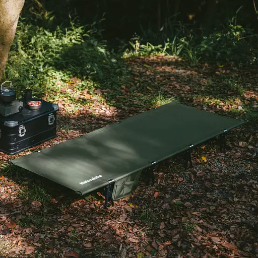 Кровать туристическая складная Naturehike XJC08 CNK2550WS020 (полиэстер + алюминий) Черный - фото 10