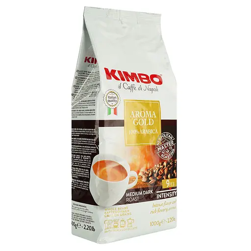 Кава в зернах Kimbo Aroma Gold, 100% Arabica, 1 кг (732159) - фото 3