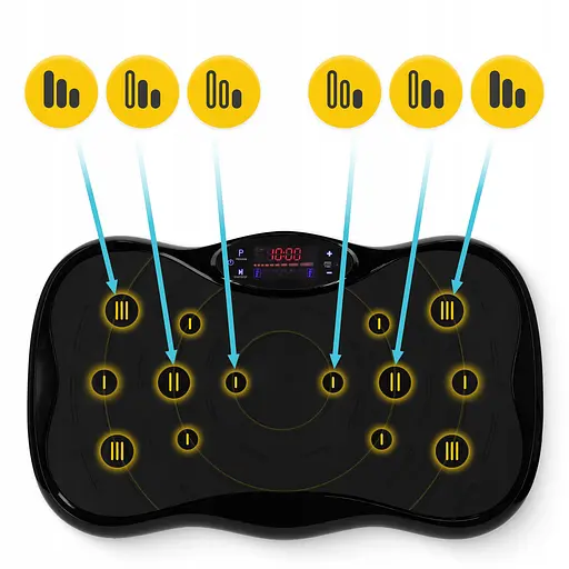 Виброплатформа для тренировок 4FIZJO Ultra+ с пультом и эспандерами Black (P-5905973402873) - фото 4